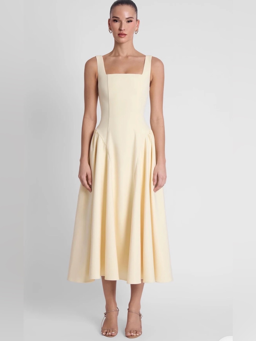 Leau Chloe corset midi dress
